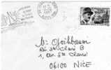 FRANCE LETTRE N° 2499 GENERAL LECLERC OBLITERATION JUAN LES PINS 1987 - Lettres & Documents