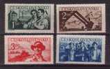 CESKOSLOVENKO MNH** MICHEL 614/17 €8.00 - Unused Stamps