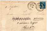 FRANCE LETTRE N° 140 OBLITERATION WESSERLING HAUT RHIN 08/12/1923 - Lettres & Documents