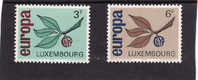 Luxembourg,  Yv.no.670/1, Neufs** - 1965