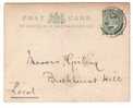 GRANDE BRETAGNE - ENTIER POSTAL 1908 - Entiers Postaux