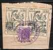 Fragmento Con Tres Polizas Juzgado Comarcal BLANES - Revenue Stamps