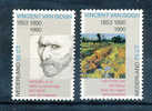 PAESI BASSI 1990 100° DELLA MORTE DI VINCENT VAN GOGH 1853-1890. FULL SERIE MNH** YT 1347/48 - Impresionismo