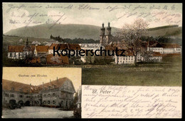 ALTE POSTKARTE SANKT PETER IM SCHWARZWALD GASTHAUS ZUM HIRSCHEN ST. Black Forest Cpa Postcard Ansichtskarte AK - St. Peter