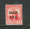 Trinidad & Tobago  War Tax Stamp SC# MR9  Mint  SCV-2019        $ 75.00 - Trindad & Tobago (1962-...)