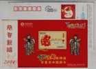 Mammon Blessing,China 2004 Shenyang Mobile SMC Business Advertising Pre-stamped Card - Chinese New Year
