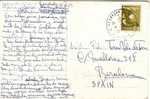 1657. Postal NAZARETH (Israel) Circulada A España 1957 - Briefe U. Dokumente