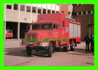 CAMIONS POMPIER - ROUEN (76) - FOURGON D´INTERVENTION PRODUIT DANGEREUX BERLIET 1987 - SERVICE D´INCENDIE - - Vrachtwagens En LGV