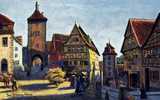 Peinture Du Village - Rothenburg O. D. Tauber