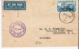 NZ108/ Trans-Tasman-Flug. Feb. 1934, Auckland-Melbourne - Briefe U. Dokumente