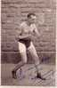 Allemagne - Mainz - Boxe - 1926 - Le Boxeur J. Simon En Garde. Dédicace à Un élève Et Ami (Carte Photo) - Boxeo