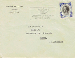 Monaco - Umschlag Echt Gelaufen / Cover Used (m552) - Covers & Documents