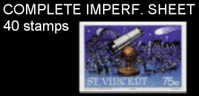 ST VINCENT 1986, Telescope Halley´s Comet 75c, IMPERF.SHEET:40 Stamps [non Dentelé,Geschnitten,no Dentado,non Dentellato - St.Vincent (1979-...)