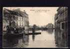 92 SEVRES Inondations 01-1910, Rue Troyon, Animée, Barque, Ed EM, Crue De La Seine, 1910 - Sevres