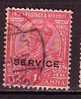 P3384 - BRITISH COLONIES INDIA SERVICE Yv N°56 - 1911-35 Roi Georges V