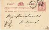 Vic109/ Stawell 152, Ascher 8, 1889 - Ballarat - Cartas & Documentos