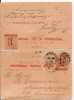 Vic122/ Doppel-GA P 13, Dimboola-Deutschland 1892 - Cartas & Documentos