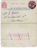 Vic135/ Kartenbrief (Letter Card)  Nr. 13, One Penny Auf Two Pence, 1901 To Hawthorn - Cartas & Documentos