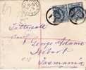 Vic143/Geelong, Einschreiben 1901 Mit Paar Queen 2 ½ Pence - Covers & Documents