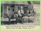 PLYMOUTH UNION, VT - SALT ASH LODGE STAGECOACH - ANIMATED - REPRODUCTION - TRAVEL IN 1972 - - Sonstige & Ohne Zuordnung