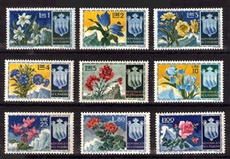 SAN MARINO 1953 - FLORES - YVERT 374-382 - MICHEL 503-11 SCOTT 336-44 - Ungebraucht