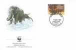 W0850 Elephants Loxodonta Africana Ouganda 1991  FDC WWF - Elefanti