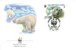 W0862 Ours Polaire Thalarctos Maritimus URSS 1987 FDC WWF - Bears