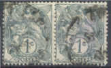 Lot N°6460   Paire Du N°107, Type ? - 1900-29 Blanc
