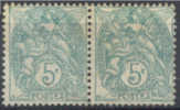 Lot N°6462   Paire Du N°111, Type ?, Neuf Sans Gomme - 1900-29 Blanc