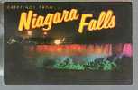 Jolie CP Canada Ontario Greetings From Niagara Falls - Chutes Du Niagara Vues De Nuit - écrite - Tp Neuf - Niagara Falls