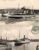 Bateaux.. STEAMER   A Dieppe  Et VAPEUR  A Calais 2 Cartes. - Passagiersschepen