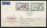 S987.-.CESKOSLOVENSKO / CHECOSLOVAQUIA.- 1960.- WINTER OLYMPICS .- F.D.C  REGISTERED TO MEXICO. - Hiver 1960: Squaw Valley