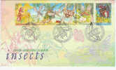 Cocos Islands  1995  Insects FDC - Islas Cocos (Keeling)