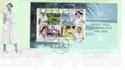 Cocos Islands  2004 Royal Visit  M/S  FDC - Isole Cocos (Keeling)