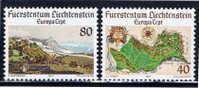 FL Liechtenstein 1977 Mi 667-68** EUROPA - Unused Stamps