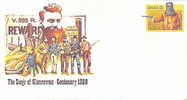 AUSTRALIA:1980:Post.St.:The Siege Of Glenrowan: Centenary 1980:NED KELLY,ROBBER,BRIGAND,ARMS,FIRE-ARM,GUNS,REVOLVER,MASK - Ganzsachen