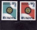 Allemagne Federale  , Yv.no.398/9,   Neufs** - 1967