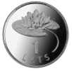 Latvia-1 Lats- Waterlily - Water  Rose  2008 Y -  UNC - Lettonia