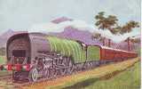 Chemins De Fer - Locomotives - Trains - Illustrateur - Royaume-Uni - Scotch Express - L.N.E.R. High Pressure - Trains