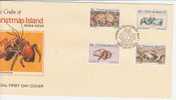 Christmas Island  1985 Crab Part I FDC - Christmaseiland