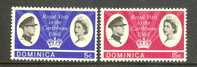 Dominica        "Royal Visit"        Set       SC# 193-94 Mint - Dominique (1978-...)