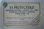 BUVARD-ASSURANCE LA PROTECTRICE- - Banco & Caja De Ahorros