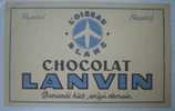 BUVARD-CHOCOLAT LANVIN- - Chocolat