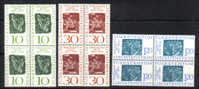 LIECH35 - LIECHTENSTEIN 1965 : Ferdinand Nigg Serie N. 405/7  *** Quartina - Unused Stamps