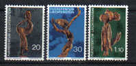 LIECH40 - LIECHTENSTEIN 1972 : Sculture Serie N. 513/15  *** - Unused Stamps