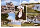 CHALONNES SUR LOIRE -  5 Vues :  Hôtel De Ville - La Plage - La Loire - Pont Sur La Loire - Coiffe Angevine  - - Chalonnes Sur Loire