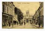 Cpa VOUZIERS Rue Chanzy Et Eglise JOLIE ANIMATION  Ed Winling - Vouziers