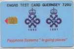 720u GPT QUEENS AWARD ENGRS TEST CARD GUERNSEY - Jersey En Guernsey