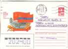 GOOD USSR Postal Cover 1987 - Vivat Great October / Flags - Buste