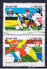 BR+ Brasilien 1988 Mi 2266-67 Fußball - Used Stamps